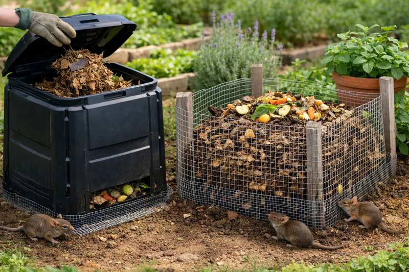 immagine compostiera a rischio topi