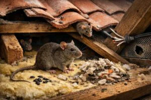 immagine topo nel tetto ventilato