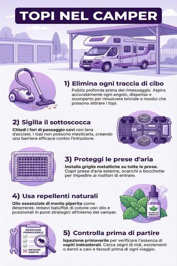 cosa fare se hai topi nel camper