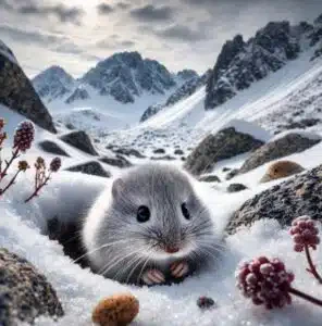 pelliccia dell'arvicola delle nevi